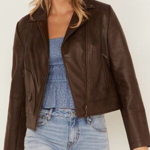 Cleo + Wolf  fauxLeather Jacket